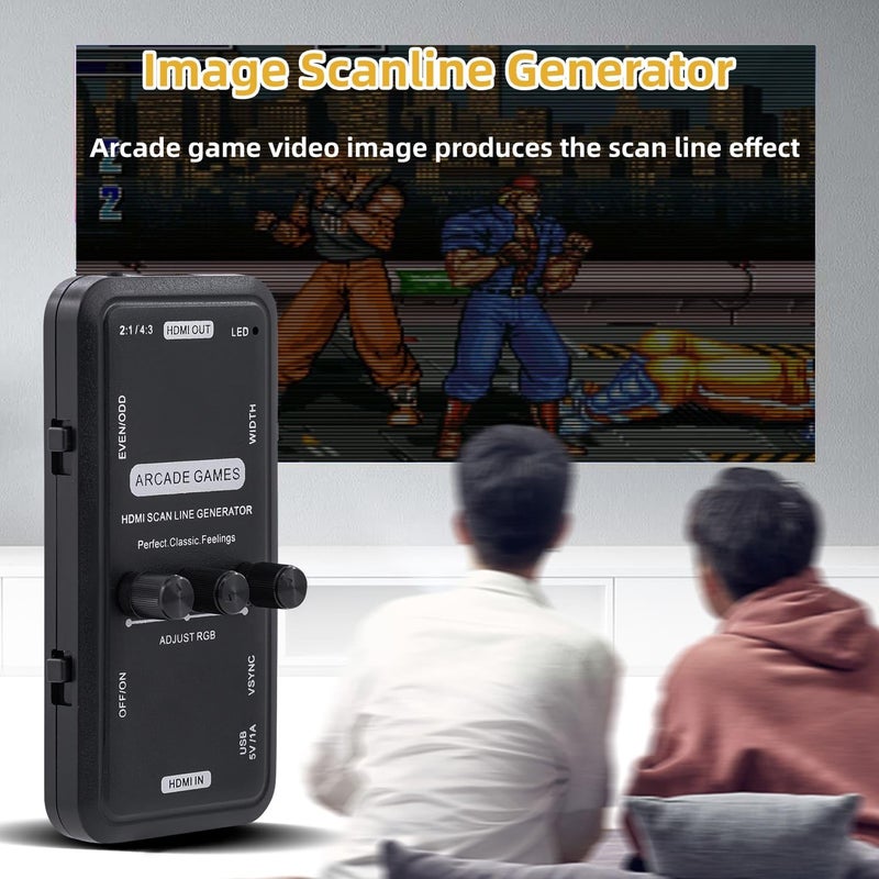 Gam3Gear HDMI Scanline Generator Portable Audio Video Output HDMI Image Scan Line Generator Function Board for All Retro Games/Gamers/Mame/Arcade Game/Emulator - Image 2